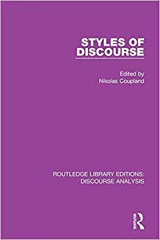 【预订】styles of discourse