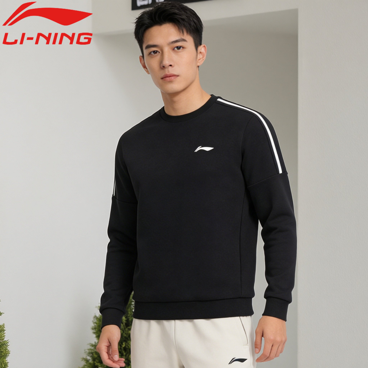 ���ڲ�����������LI-NING�� �˶�������ʿ2026�¿�Բ����ͷ��ʱ���ڴ������ܲ��������³��� ��ɫ S 104.4Ԫ