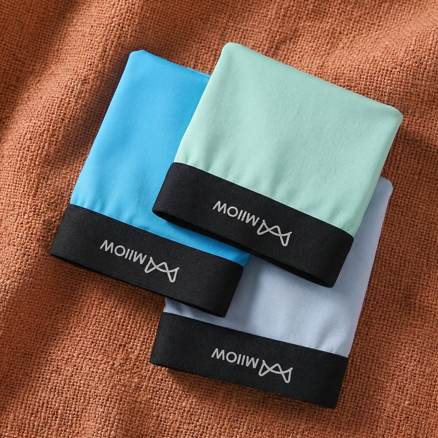 猫人莫代尔32S男内裤男7A抑菌平角裤棉感透气 【3条装】黑色+浅灰+宝蓝 5XL 【175-195斤】