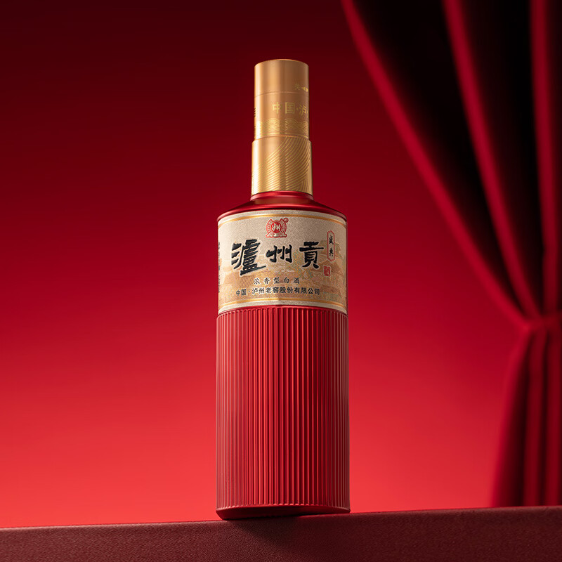 泸州老窖泸州贡盛典纯粮高度酒宴请收藏自酌52度浓香白酒年货礼盒500ml*2 52度 500mL 2瓶