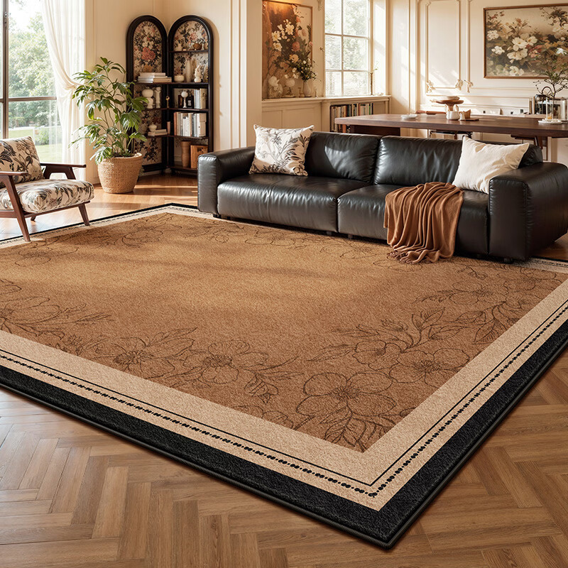 Y U-LIVE地毯客厅法式复古2026新款免洗可擦中古风免打理防水防污沙发 S仿羊绒-京墨诗 定制请联系客服【享优惠】