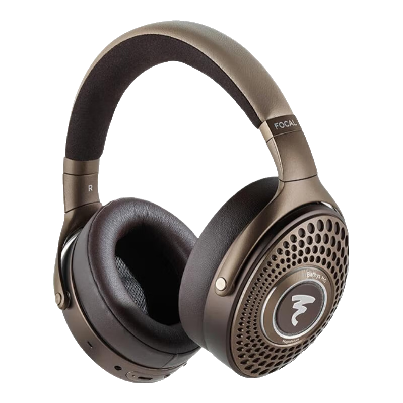 FOCAL the spirit of sound 法國勁浪 Bathys MG 無線藍(lán)牙耳機主動降噪hifi發(fā)燒級高保真頭戴式耳機鎂制單元智能APP真皮頭帶 【無線藍(lán)牙】封閉式BathysMG栗色