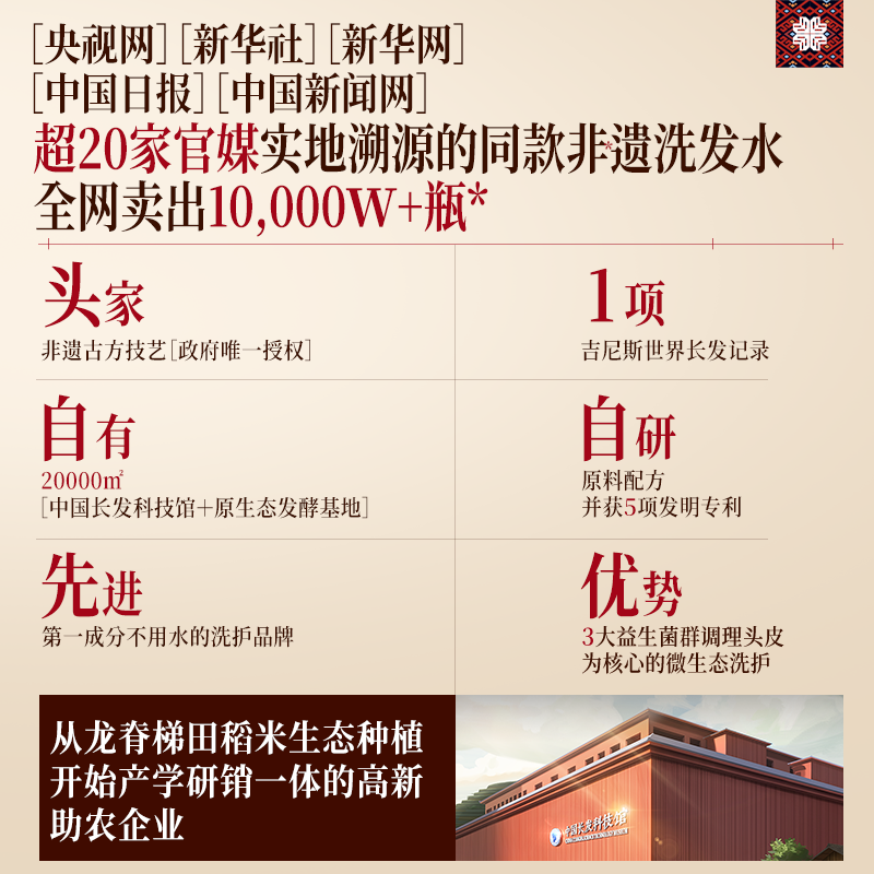 长发小寨【男女士专用组合装】淘米水洗发水露洗头膏去屑控油蓬松套装 【男士专用】洗发水400ml*2+护发素200g