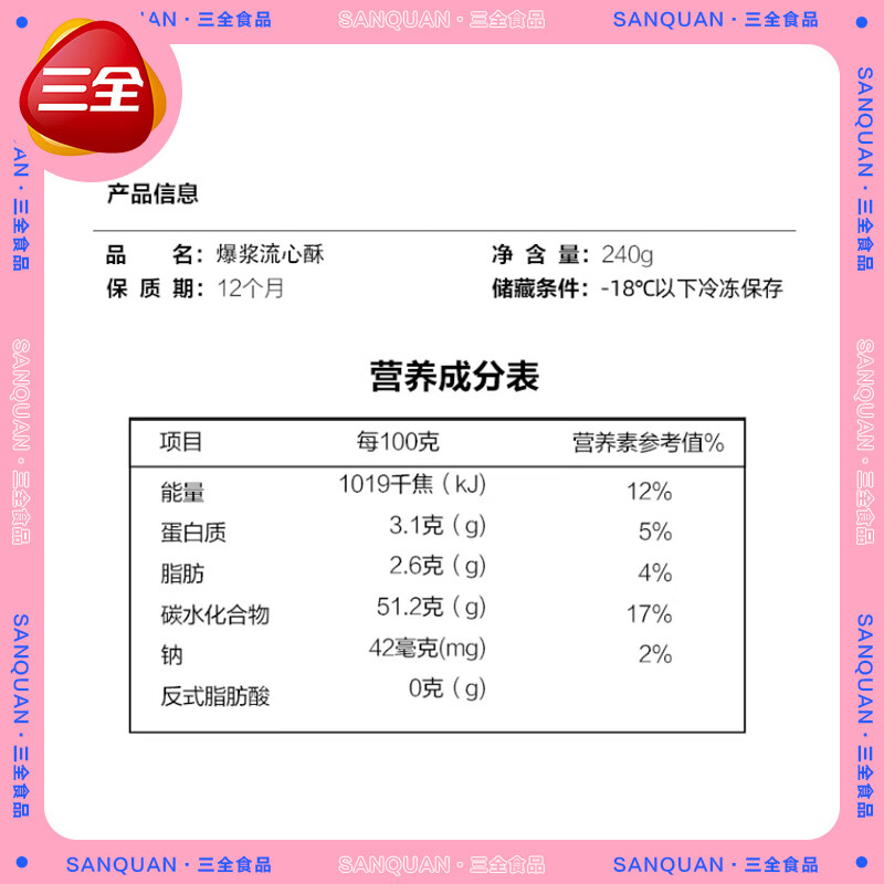 三全元宝南瓜饼速冻早餐油炸半成品宴席节庆甜品家庭即食小吃糕点炸货 元宝来财南瓜饼*1+南瓜饼*1+鸿运当头*1