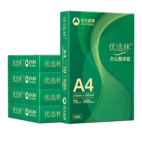 ��̫ɭ����ѡ��A4ֽ 70g500��*5��һ�� �칫��ֽ ˳����ӡ ���Լ۱ȸ�ӡֽ2500������ 79Ԫ