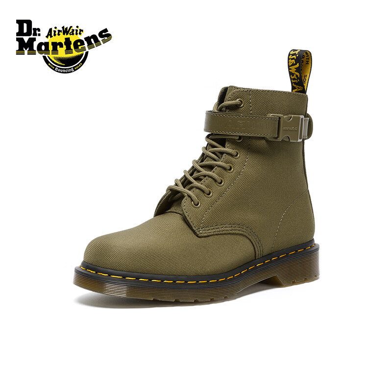 马丁博士（Dr.Martens）1460 FUTURA联名男冬舒适机车靴工装风马丁靴 橄榄绿 41