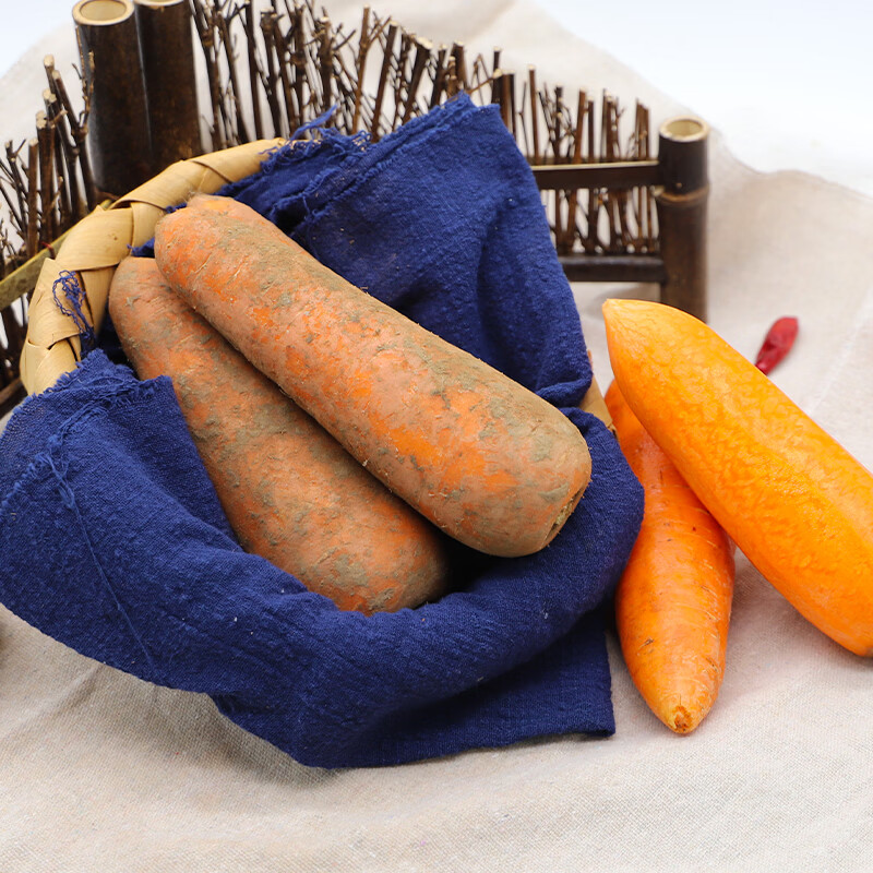 宝菜胡萝卜 带泥新鲜沙地胡萝卜脆甜当季新鲜蔬菜整箱包邮 净重5斤【清甜脆嫩】 【中小果50g-100g+】