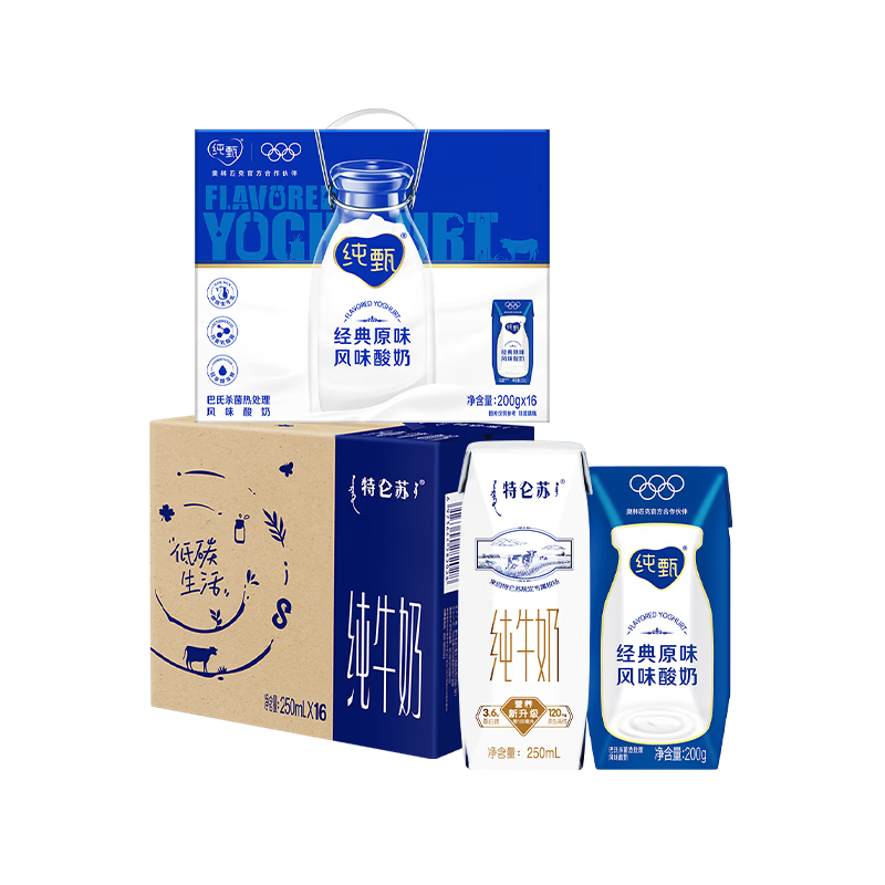 �����մ�ţ��ȫ֬������250ml��16�� +�����ζ��ţ��200g*16�� 79.9Ԫ