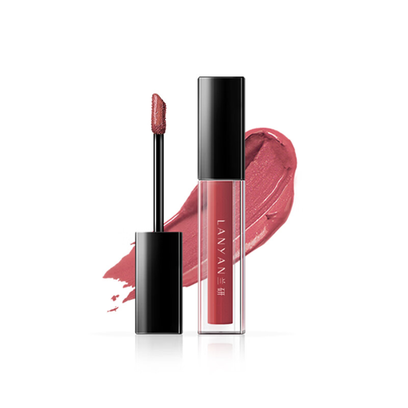 兰研焕采淡纹唇部精华油水润唇釉滋润保湿不易掉色沾杯唇蜜 1支干枯玫瑰色3.2g