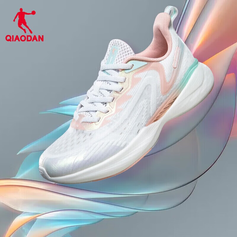 乔丹（QIAODAN）【清仓99元】男鞋女鞋运动鞋跑步鞋舒适轻质 女跑-乔丹白/搪瓷粉 XM26220291 37