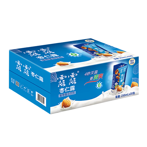 露露杏仁露经典利乐钻250mL*20整箱【赠1盒1L】山杏仁正品年货送礼01 250mL*20