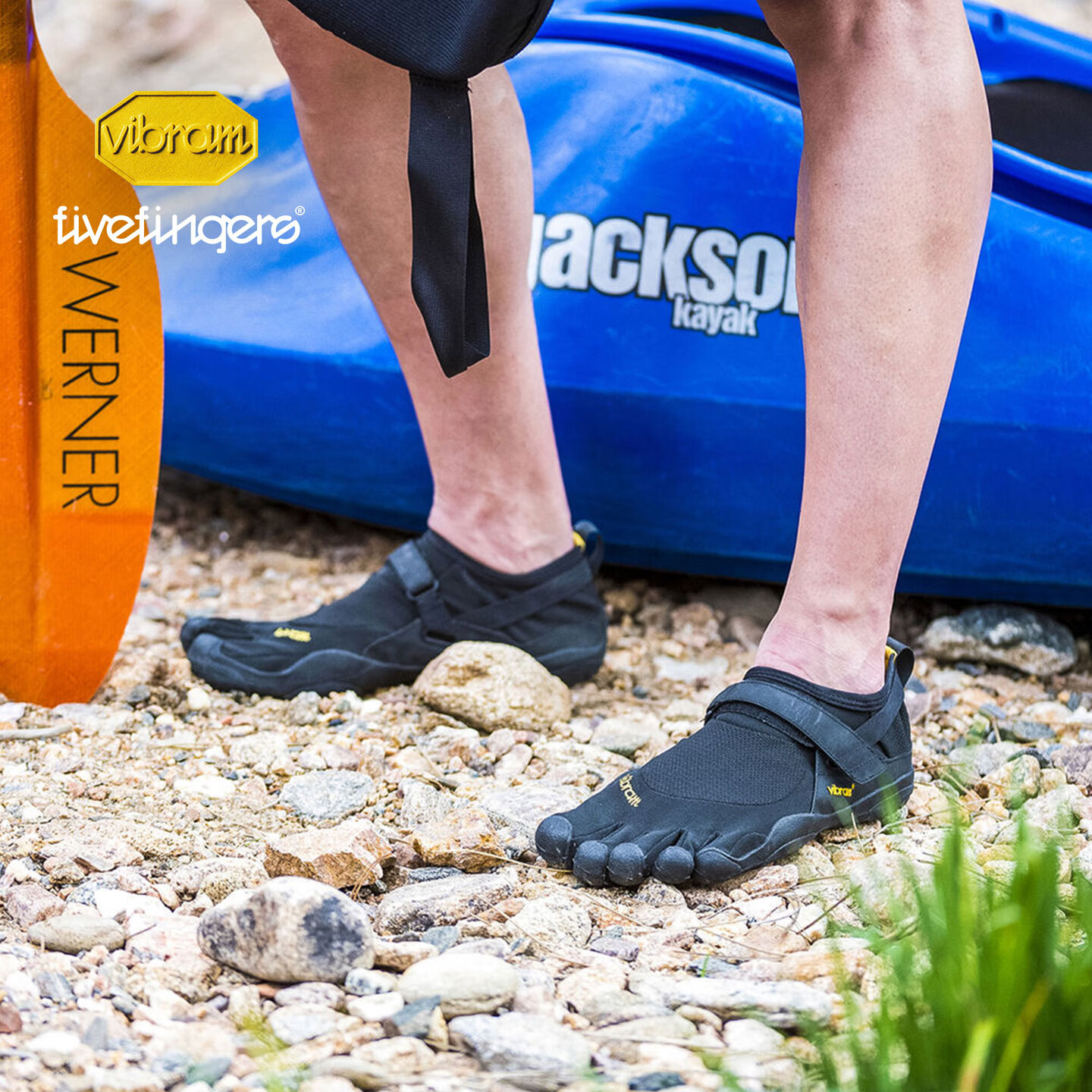 Vibram五指鞋 晨跑夜跑赤足鞋轻便透气跑步鞋健身休闲运动鞋KSO 黑色（男款） 41