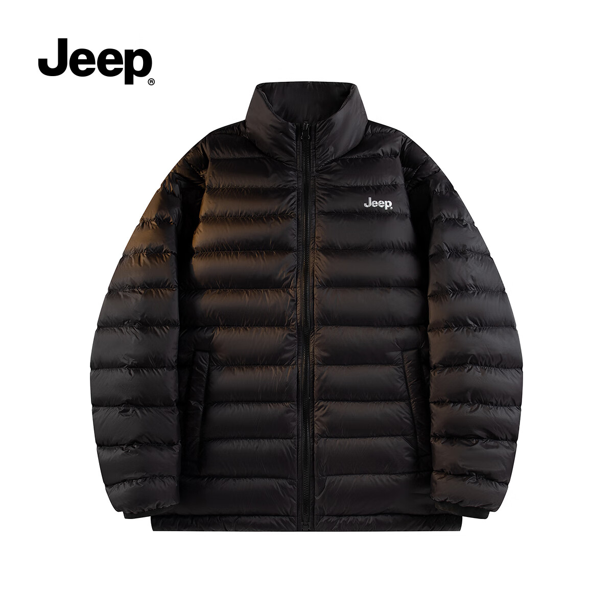 JEEP男装秋冬季新品男士户外运动三合一冲锋夹克上衣休闲连帽加绒外套 黑色 /羽绒内胆 3XL