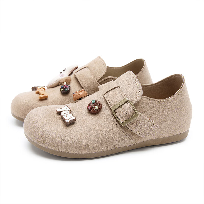 西遇(Westlink)马上有钱勃肯鞋女2026春季新款全包厚底增高单鞋卡通休闲鞋子 卡色 预售20天 37 (235)