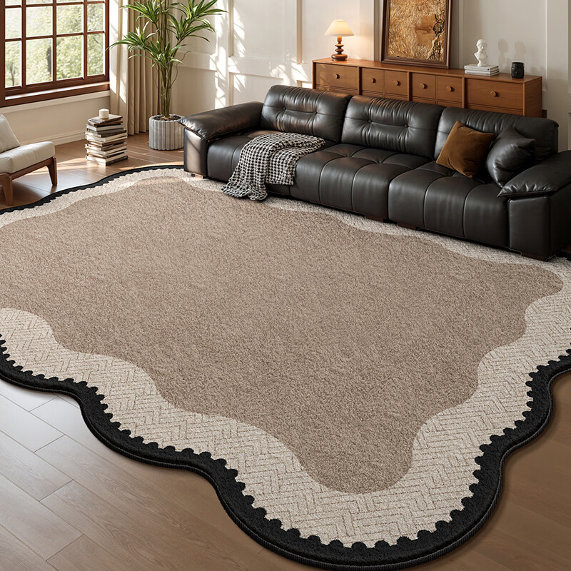 Y U-LIVE地毯客厅中古风2026新款异形法式复古免洗可擦沙发卧室免打理 S仿羊绒-云漫山间异形 200*300CM 【客厅优选尺寸】