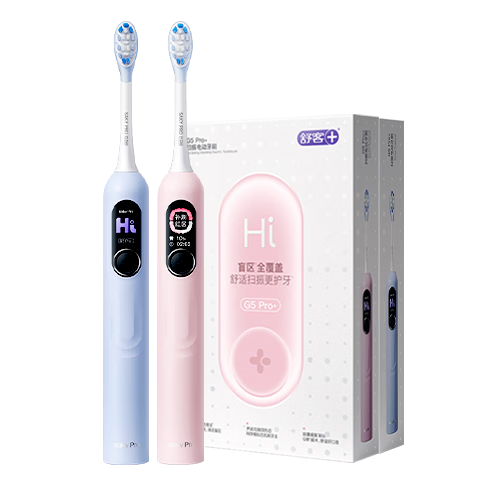 舒客AI智能化大屏扫振电动牙刷成人学生送男友女友情侣新年生日年货节礼物G5 Pro+