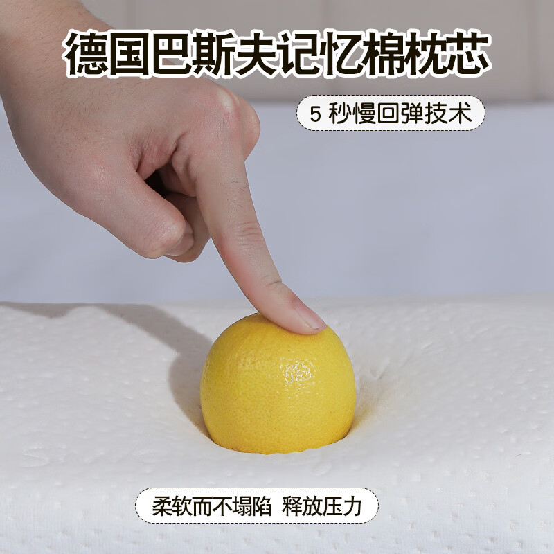 四维康颈椎护养枕深度睡眠颈椎专用枕头记忆棉枕头蝶形枕慢回弹枕芯 蝴蝶型 1个 请备注肩宽背厚，配枕