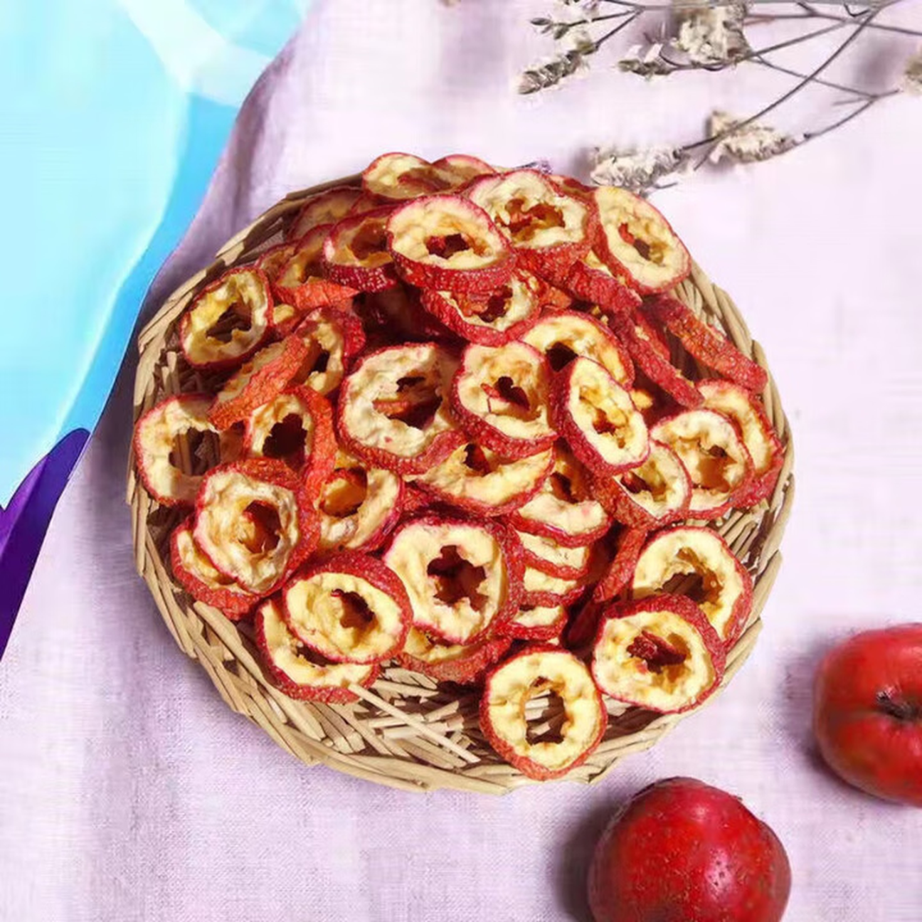 山楂干新鲜无核无籽山楂片干山楂球泡茶精选空心 2瓶*1组