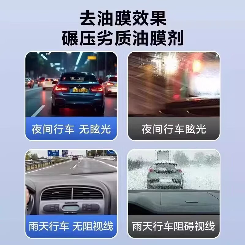 ZYVI【日本】汽车玻璃油膜清除剂不挂水强力去油污前挡风玻璃清晰视野 【体验试用】500ml×1 瓶 快速去除油膜水雾 【京东快递次日达】油膜去除剂|一喷即净|清晰无痕