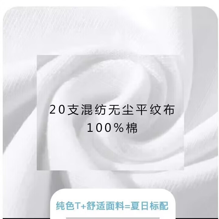 花花公子短袖t恤男圆领夏季宽松大码全棉半袖上衣打底衫 AU.浅灰色+FA.雾霾蓝 XL 建议【120-135斤】