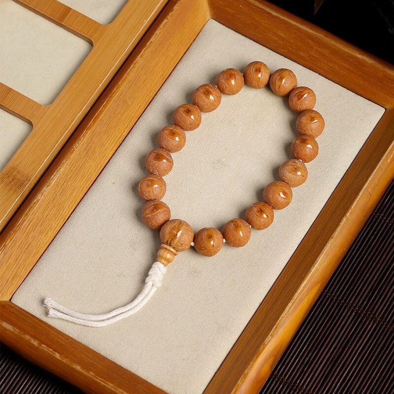 天然蓝正宗尼泊尔正圆凤眼菩提红黄皮原籽高油高密文玩手持手串文玩佛珠 凤眼菩提手串13mm 17颗