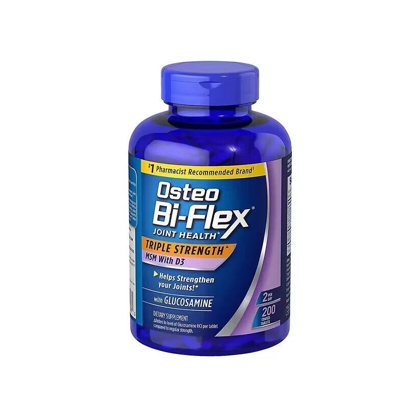 Osteo Bi-Flex 3倍强氨糖维骨力MSM+维D 关节软骨200粒 雀巢氨糖软骨素  200粒*1瓶