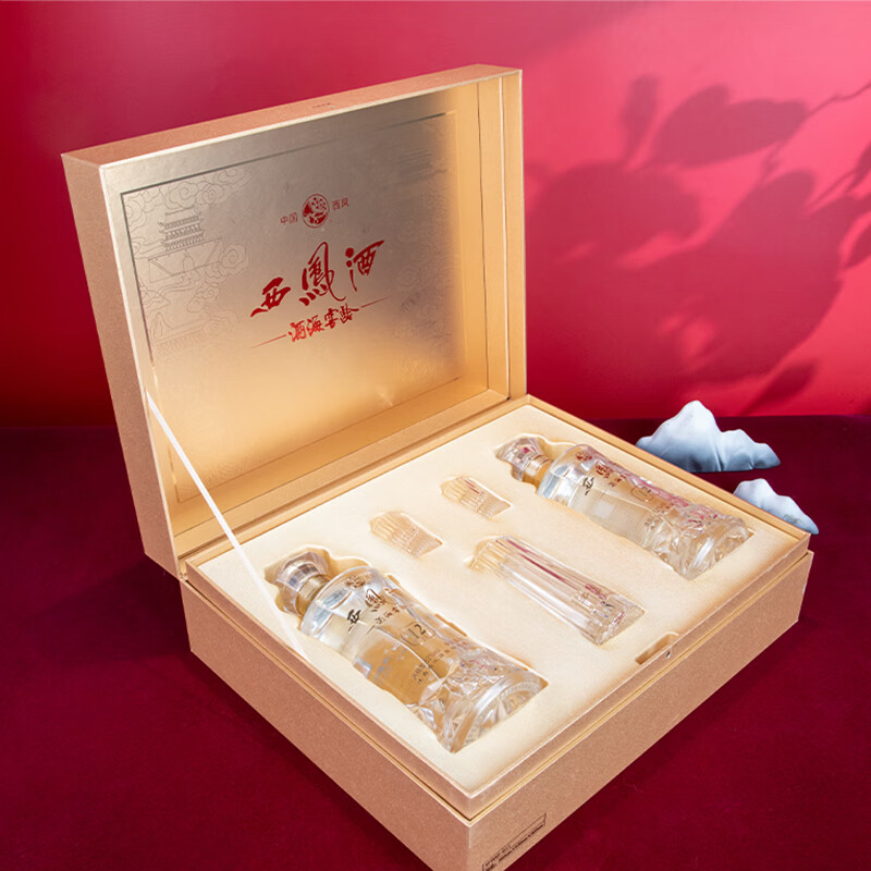 西凤酒12年礼盒送礼酒高档礼品白酒礼盒高度酒陕西特产500ml*2瓶 52度 500mL 2瓶   西凤酒12年礼盒