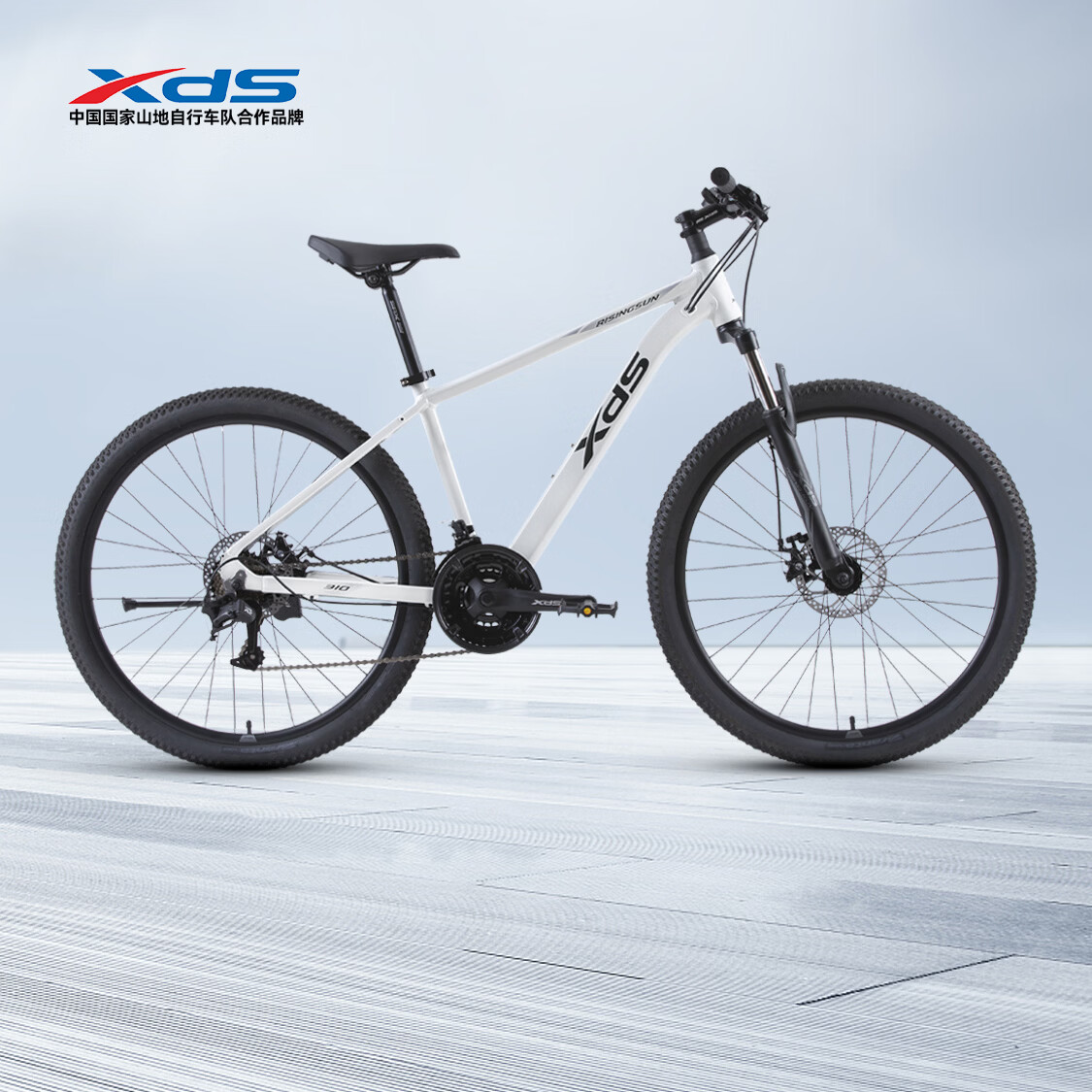 喜德盛（xds）山地自行车26款旭日310运动健身学生青少年成人骑行变速轻便单车 26款旭日310象牙白17寸