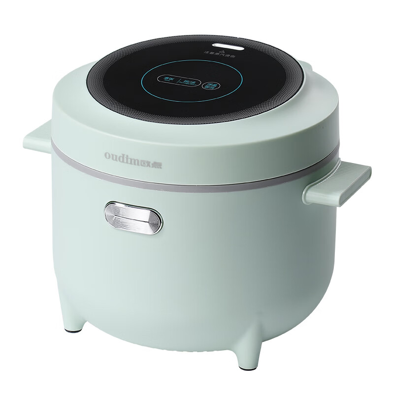 欧点智能电饭煲家用电饭锅不粘涂层内胆微压力电炖锅一键操作电蒸锅煮粥蒸煮饭锅3-4-5-6人 送老人  翡翠绿 1.6L 【饭煲|350W】