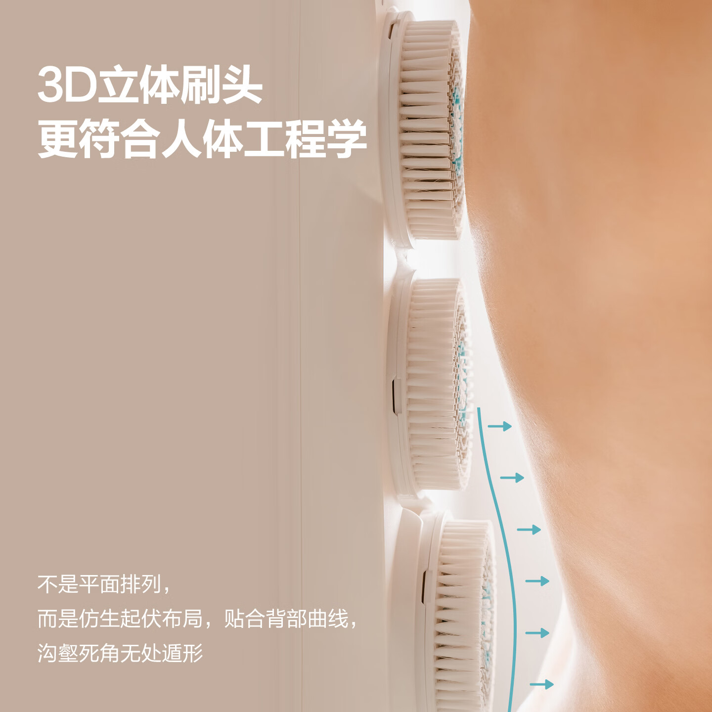 Soinbond易刷老年人全自动洗澡刷搓澡刷后背刷神器送父母礼品佳品 白色