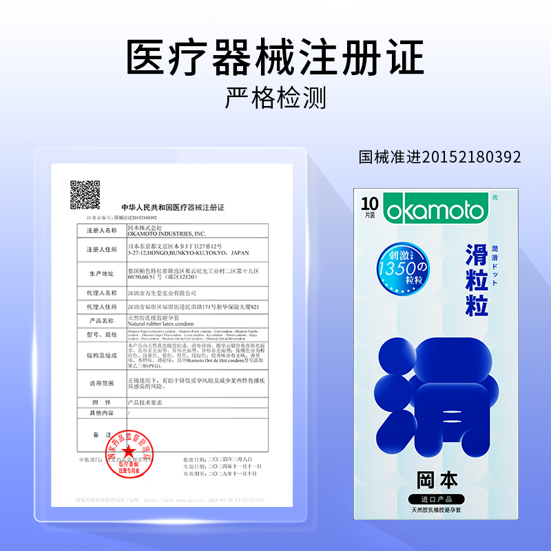 冈本（OKAMOTO）情趣避孕套 冰感螺纹颗粒安全套套男女用成人计生用品 【双重刺激】冰滑颗粒组合30片