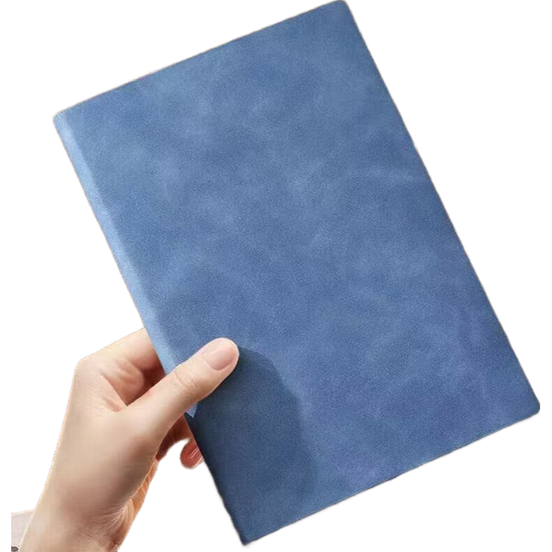 羊巴皮皮面本A5笔记本新款本子简约学生大号加厚会议记录商务办公日记本考研摘抄本记录本手账本 A5羊巴皮本-粉色【78张156页】 1本