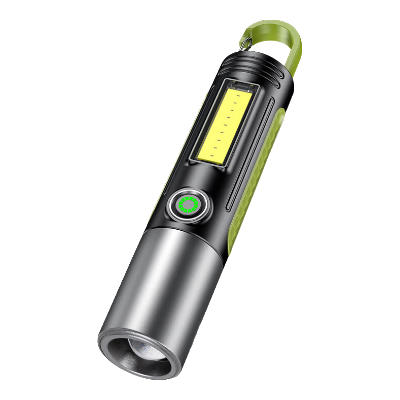 魔鐵【甄選直發(fā)】多功能強(qiáng)光手電筒充電遠(yuǎn)射超亮led小手電戶外cob露營 S507-XPE燈芯-800毫安