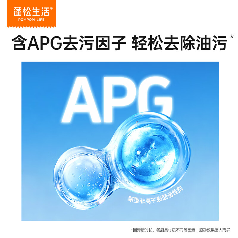 蓬松生活厨房湿巾家用一次性油烟机灶台强力去油污湿纸巾厨房一次性吸油纸 厨房湿巾50抽*4包