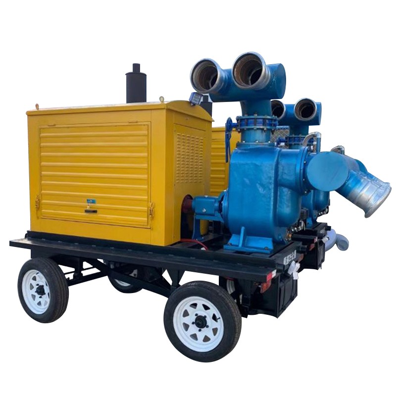 苑丘 柴油防汛应急泵车排涝大流量抽水泵车移动防汛泵车拖车式自吸