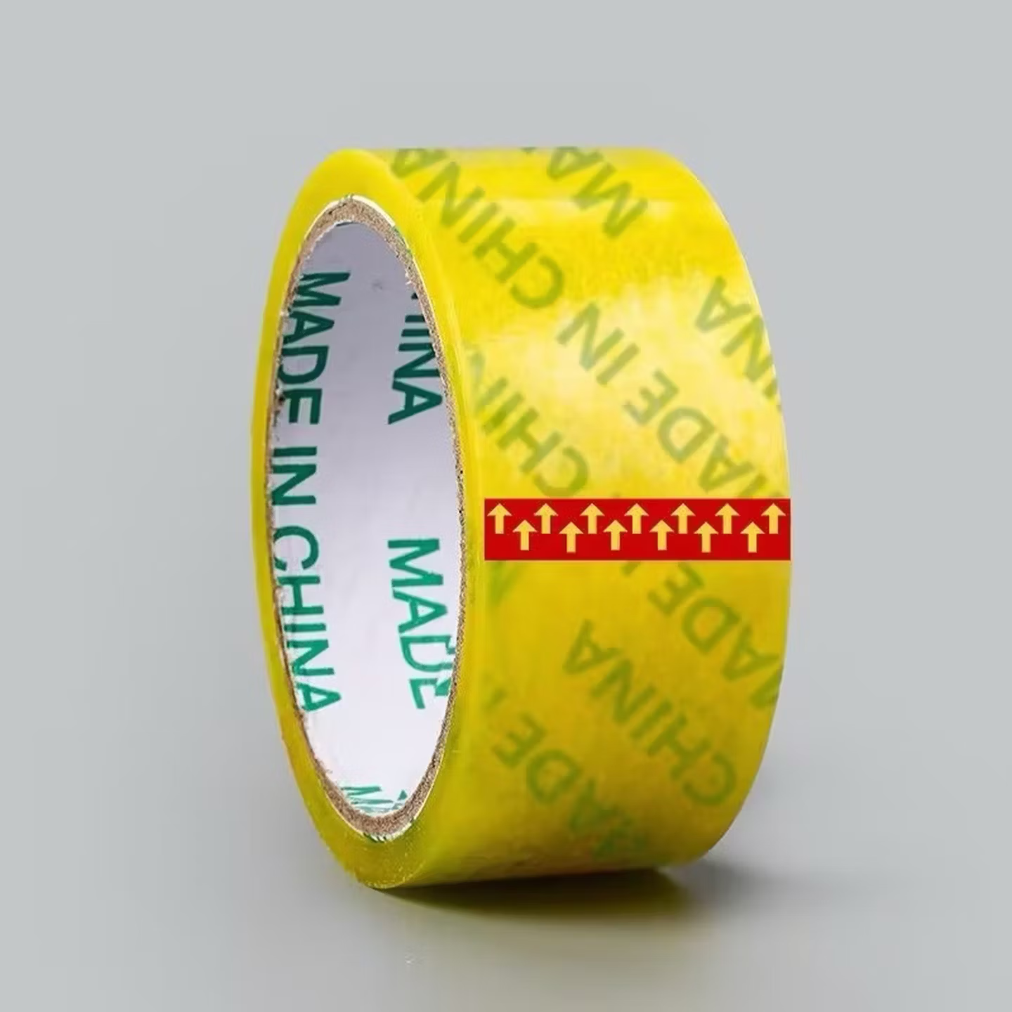 透明胶带大卷胶纸日用透明封口整箱米黄黄色大卷加厚胶条 5卷20米