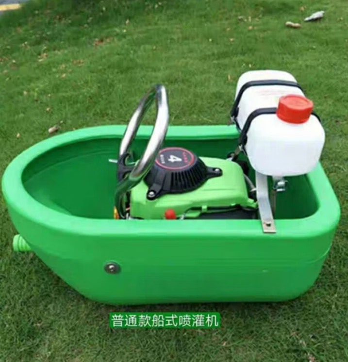 船式喷灌机四冲程汽油机水泵农用自吸浮式抽水机船仔机浇菜机 绿丰牌