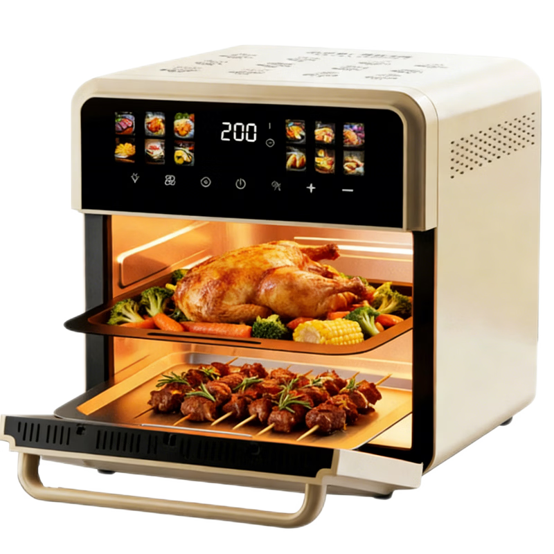 扬子（YANGZI）空气炸锅蒸烤一体2025年新款免翻面多层空气炸锅家用微波炉多功能全自动三合一电烤箱大容量热饭菜 2026升级款【豪华全家福大礼包】 36L