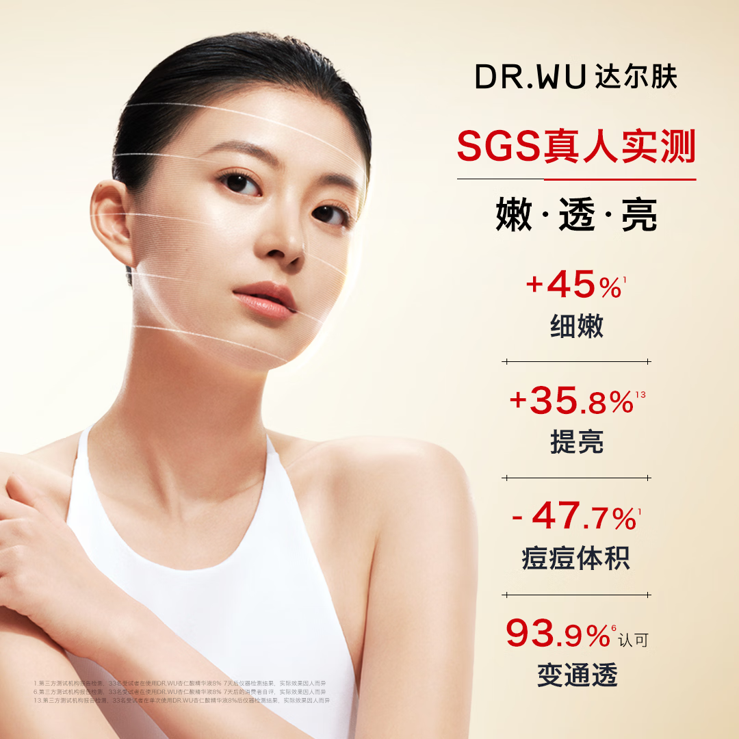 达尔肤(DR.WU)全新杏仁酸8%精华液 刷酸祛痘控油去闭口果酸水杨酸送礼送女友 【全新杏仁酸】5ml*2
