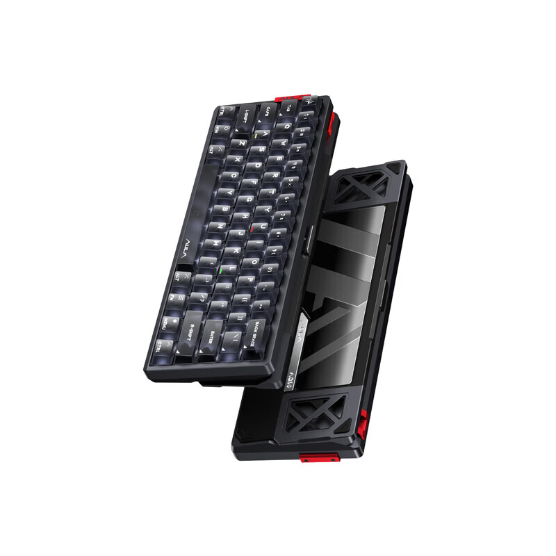 狼蛛（AULA）AG60pro铝坨坨磁轴键盘 RT电竞游戏专用客制化有线8K回报率 铝合金机械键盘60键RGB音乐律动  AG60Pro白雾透暖银[双灯位]星界磁轴