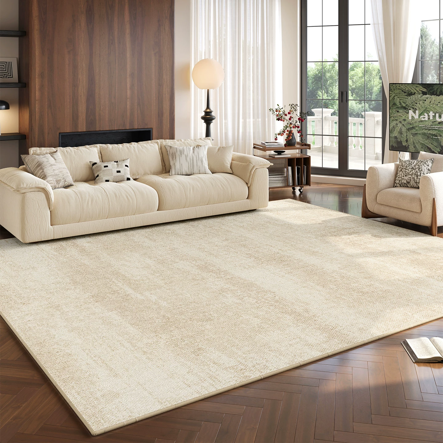 像素地毯客厅2026新款中古风免洗可擦卧室房间地垫家用防水防污床边毯 书昀-21828 定制联系客服【不退不换】