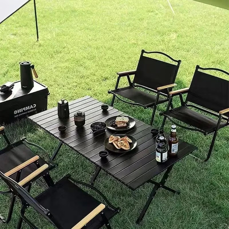 途行天下露营桌椅便携式户外折叠桌野餐桌蛋卷桌野炊烧烤桌简易摆摊小桌子