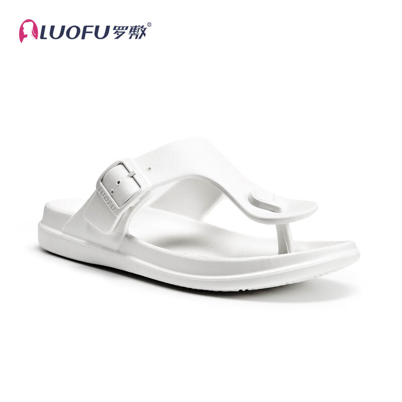 罗敷（Luo Fu）新款凉拖鞋女士防滑外穿夹角软底人字拖室外穿拖鞋女勃肯凉拖鞋 桃色 35