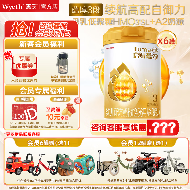 Wyeth/���� �����̴�A2 3�� Ӥ���̷� 810g 6��