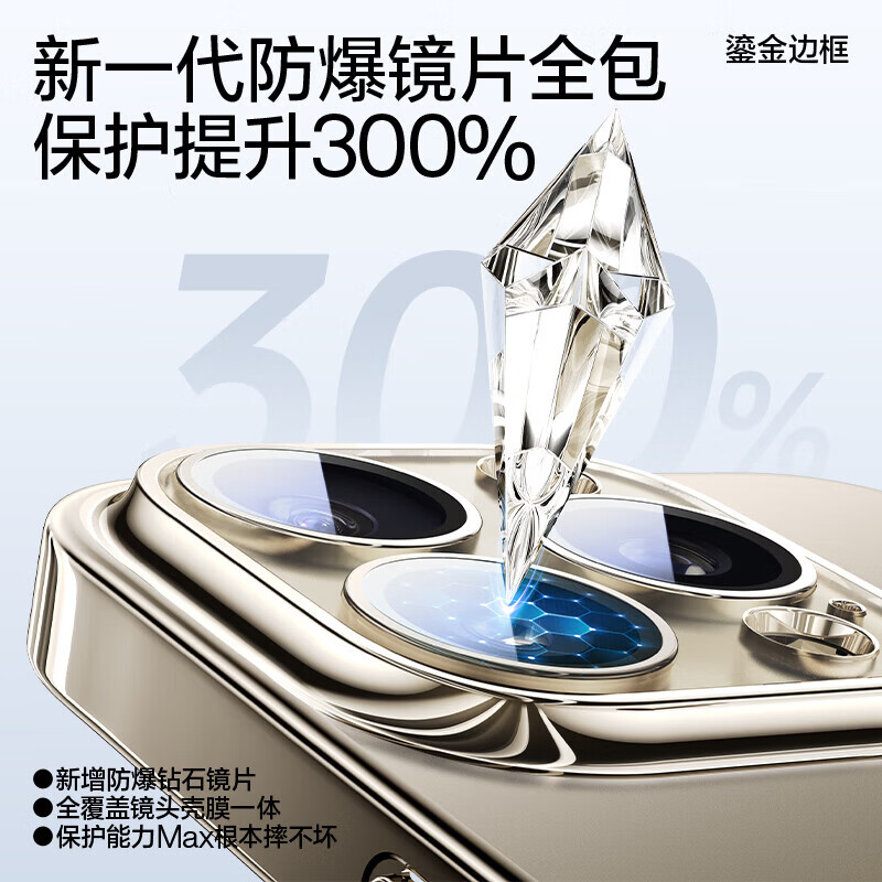 闪魔【精选直发】 【高端款】适用苹果15promax手机壳iphone15pro套透明磨砂超薄全包抗指纹 【全透明】自带镜头膜+不沾指纹+超薄磨砂+裸机手感 iPhone15ProMax