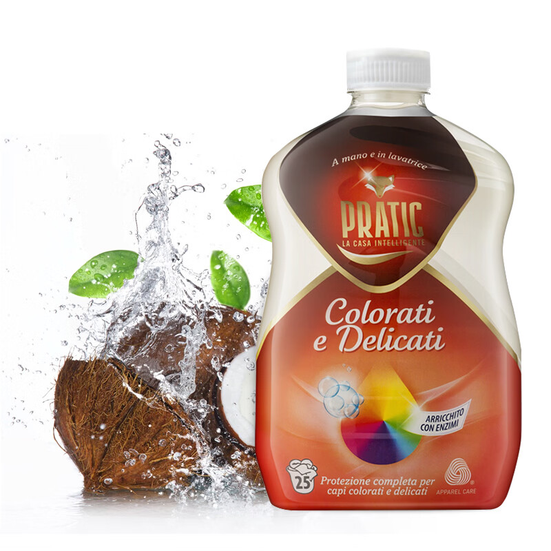 狐狸爸爸正品狐狸爸爸意大利进口1500ml洗衣液护色护衣浓缩衣物清洁洗衣剂 【意大利进口护色洗衣液】1瓶装