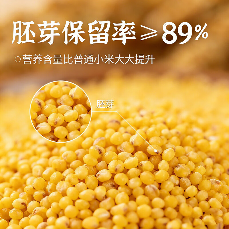 青储粮胚芽小米杂粮黄小米新米当季粮食煮粥煮饭粒粒饱满 1.5kg（100g*15袋独立装）