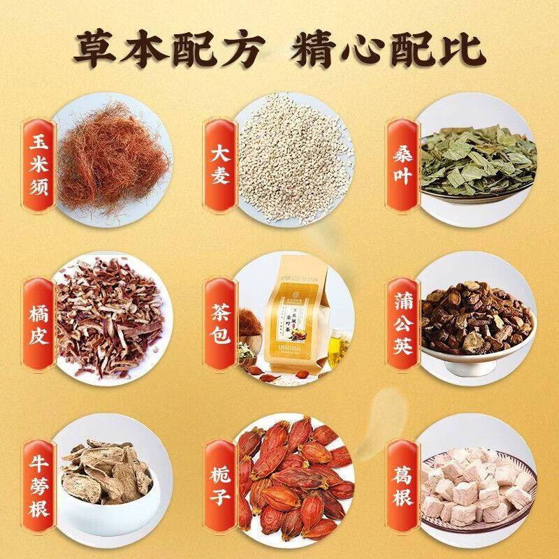 同仁堂北京玉米须桑叶茶葛根牛蒡根蒲公英菊花决明子养生茶包 0袋*5袋