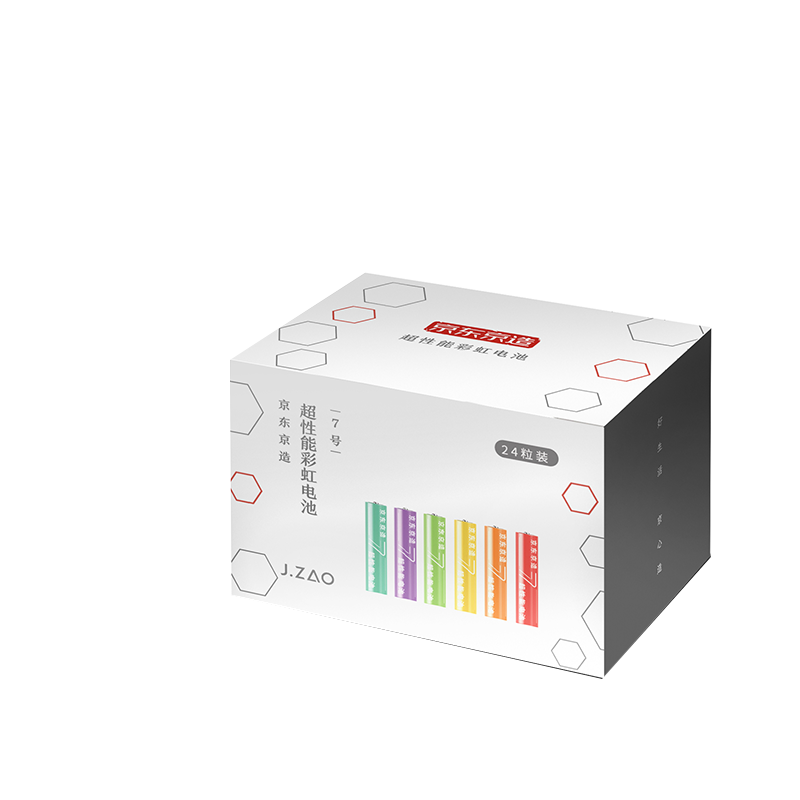 京东京造：性价比超高的七号碱性彩虹电池