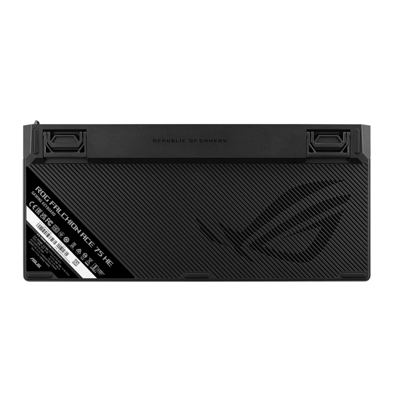 ROG魔导士Ace 75HE 有线游戏键盘 磁轴键盘 六层消音结构 HFX V2磁轴RT0.01电竞键盘 无畏契约 黑色